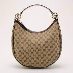 Gucci Monogram GG Canvas Twins Hobo Bag